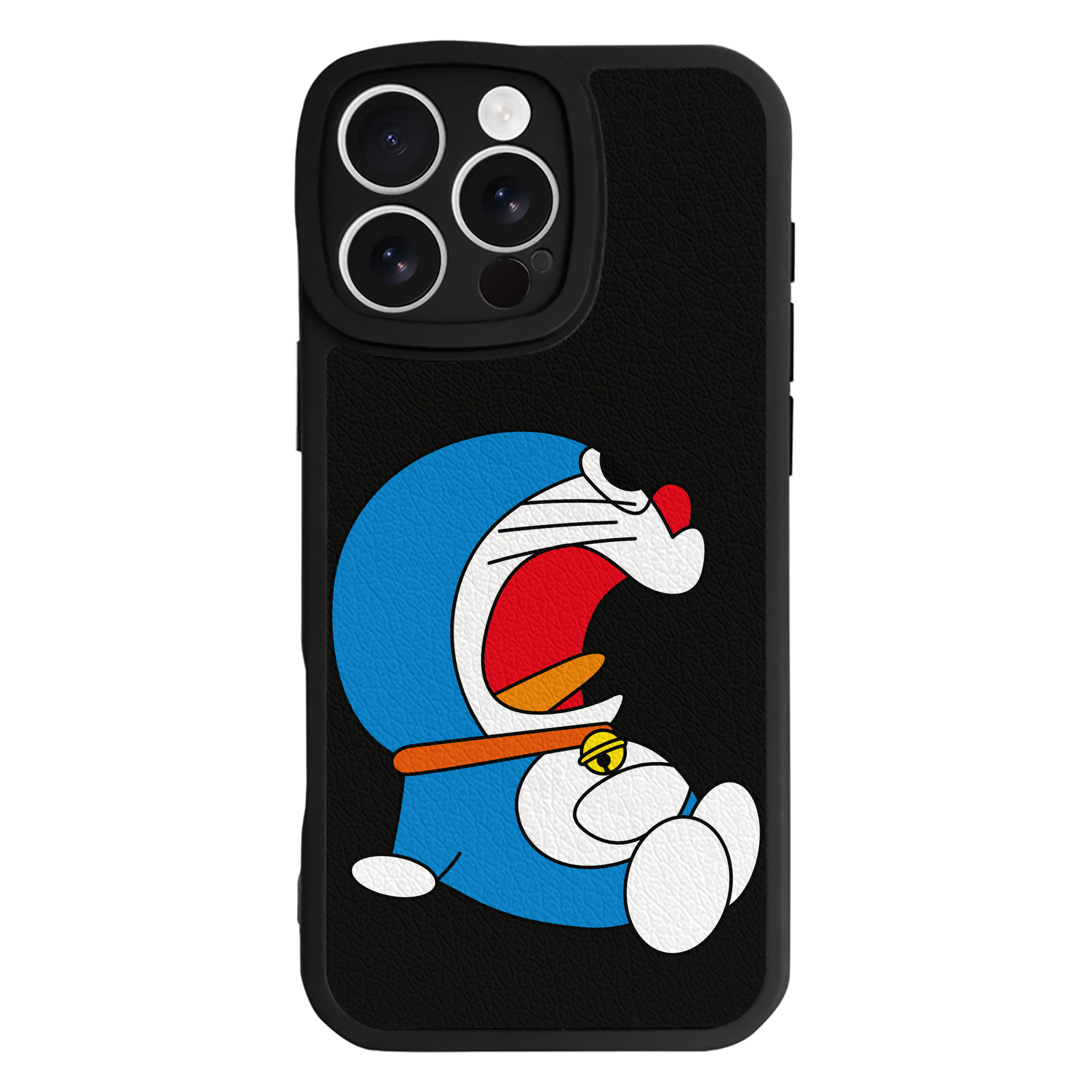 （画像用） ドラえもん Doraemon 【iPhone 16シリーズ対応】シリコンスマホケース（レザー調） 材質：シリコン